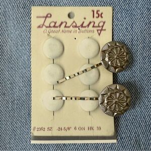 Silver vintage Hair Pins